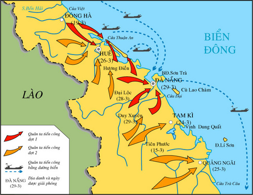 Diễn biến chiến dịch Huế - Đà Nẵng 1975
